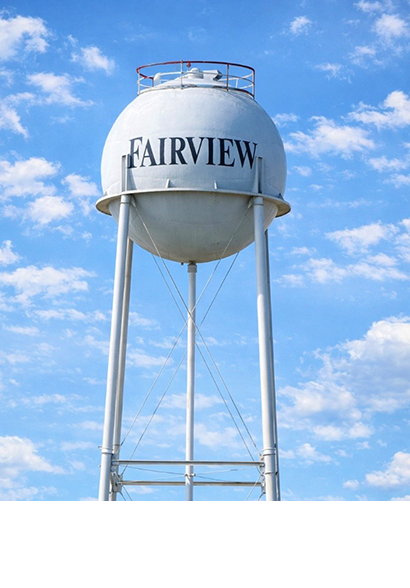 Water tower in Fairview, Texas